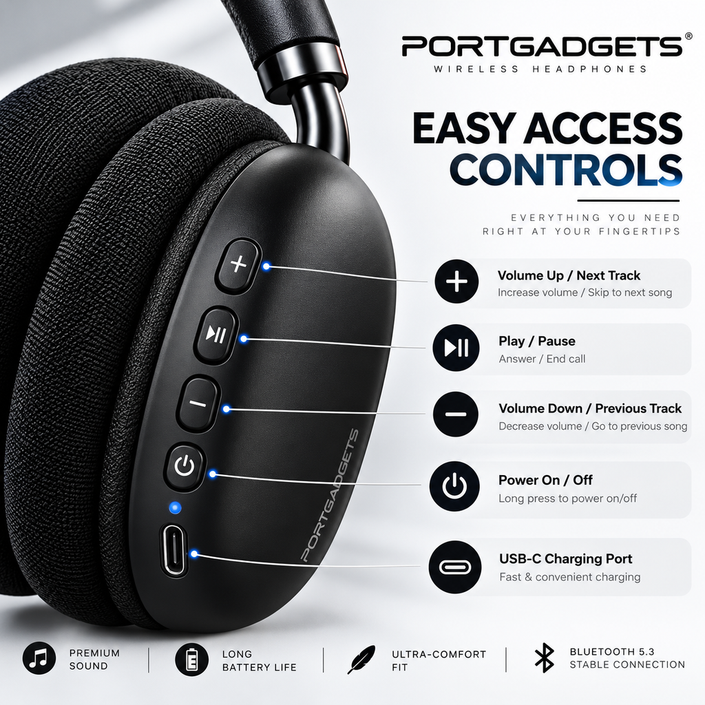 P9 Wireless Headphones – PORTGADGETS
